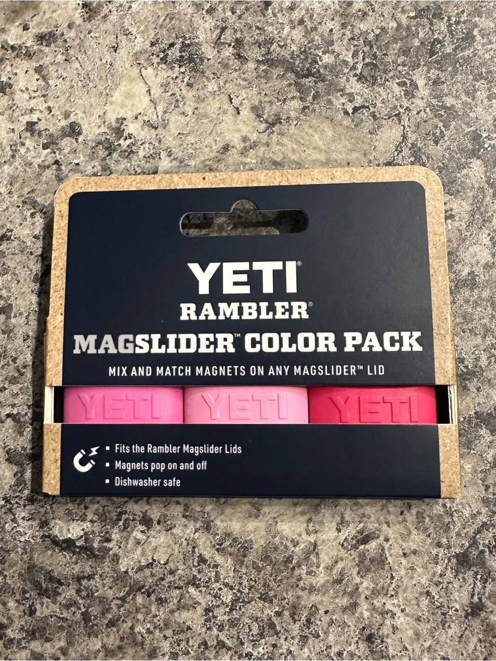 NWT Yeti Rambler Magslider Color Pack Magnets Power Pink Trio